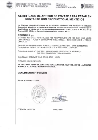 PP Blanco Uso Único