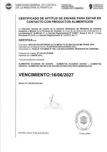Pote y Tapa PP Cristal, Blanco y Sin Pigmentar